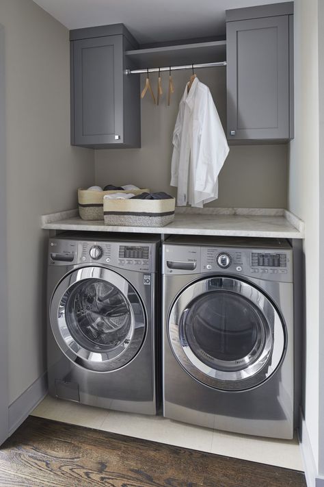 Grey Laundry Rooms, Laundy Room, Laundry Nook, Small Laundry Room Organization, Room Storage Diy, Fresh Laundry, Dream Laundry Room, Laundry Room Closet, Laundry Room Layouts