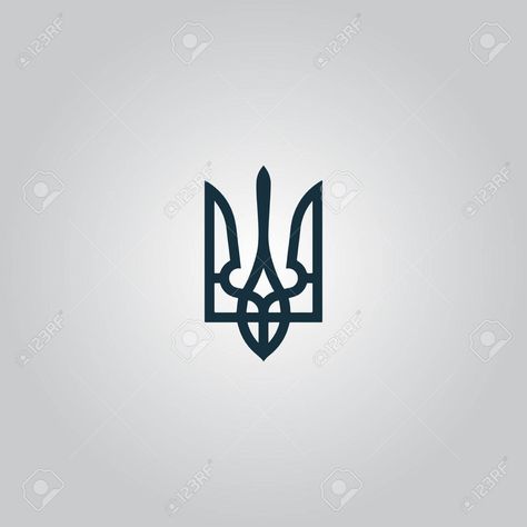 Tattoos 2022, Ukrainian Tattoo, Trident Tattoo, Tattoos Simple, Flat Web, Small Tattoos Simple, Web Icons, Modern Trend, Tattoo Sketches