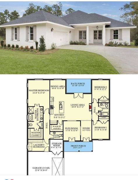 Smart House Plans, Acadian Homes, Acadian House Plans, Room Floor Plan, Open Living Space, Courtyard Entry, Garage Floor Plans, Open Concept Layout, Flex Room