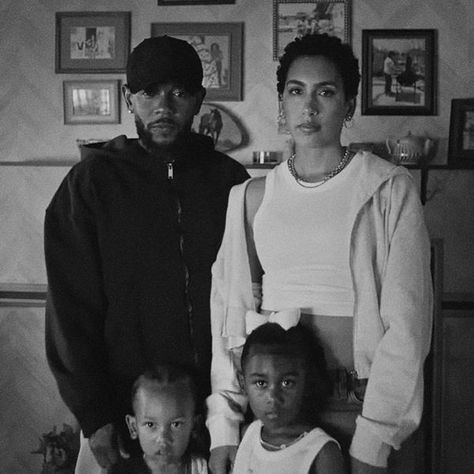 Kendrick Lamar Family, Family Matter, King Kendrick, Hard Photo, Family Matters, High School Sweethearts, God's Plan, Kendrick Lamar, Black Love