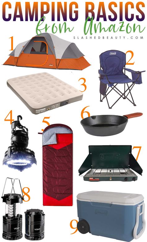 Camping Trip Essentials, Amazon Camping, Camping Gear Gadgets, Camping Gear List, Essential Camping Gear, Rv Camping Checklist, Tenda Camping, Camping For Beginners, Rv Camping Tips