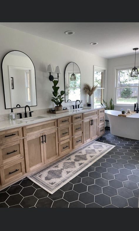 Jack And Jill Bathrooms, House On The Water, Chelsea Deboer, Barndominium Interior, Jack And Jill Bathroom, Master Bath Remodel, Bathroom Remodel Designs, Jack And Jill, Dream Bathrooms