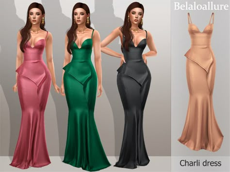 Simple silk satin dress for your sims , enjoy :)  Found in TSR Category 'Sims 4 Female Everyday' Sims 4 Cas Mods, Pelo Sims, The Sims 4 Packs, Sims 4 Game Mods, Tumblr Sims 4, Sims 4 Expansions, Sims 4 Cc Folder, Sims 4 Cc Clothes, Sims 4 Dresses