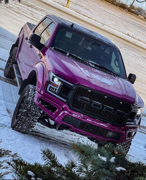 Pink Ford F150, Pink Ford Truck, Pink Lifted Trucks, Barbie Truck, Black Ford Raptor, Fords 150, Ford Ranger Raptor, Pink Truck, Tacoma Truck