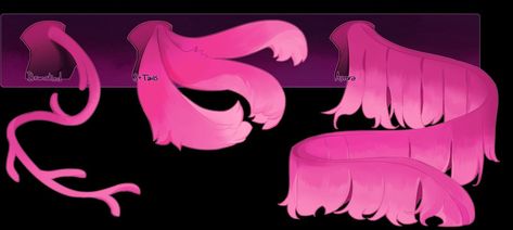 Fluffy Tail Drawing Reference, Demon Tail Reference, Tail Designs Drawing, Tiefling Tail Types, Demon Tail Aesthetic, Tail Reference Drawing, Demon Tail Drawing, Demon Tail Designs, Tail Ideas Drawing