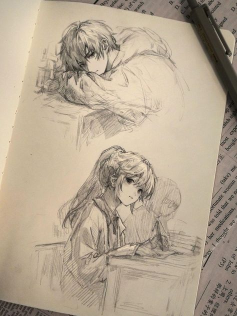 Sketch Book Ideas Aesthetic Cartoon, Drawing Velvet, Ritzu Art, Cybersigilism Drawing, Veneer Fanart, Drawings Of People, Books Drawing, People Paintings, Hair Cartoon