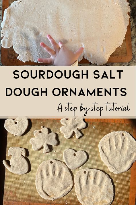 These sourdough salt dough ornaments are an easy kids holiday activity. They are a sourdough discard recipe. Make this diy kids christmas craft today. Have you made salt dougg ornaments before? Best Salt Dough Recipe, Dough Christmas Ornaments, Salt Dough Christmas, Salt Dough Christmas Ornaments, Dough Crafts, Best Salt, Salt Dough Crafts, Salt Dough Recipe, Handprint Ornaments