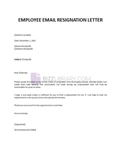 What are the best ways to announce the resignation of an employee? There is a resignation letter template available for Google Docs and Microsoft Word format. How To Write Resignation Letter, Immediate Resignation Letter Sample, Resignation Reasons, Immediate Resignation Letter, Example Of Resignation Letter, Resignation Letters, Yours Sincerely, Resignation Letter, Financial Instrument