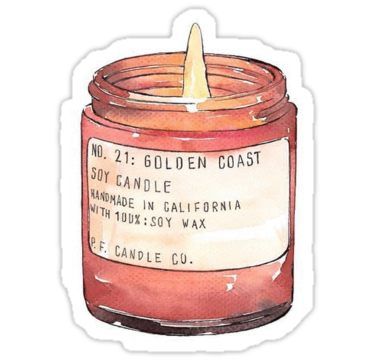 Candle Graphic, Candle Illustration, Summer Candle, Candle Drawing, Penanda Buku, Soya Mumu, Candle Stickers, Tumblr Stickers, Buy Candles