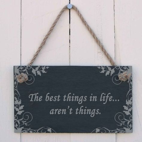 This beautiful hanging sign gift is handcrafted in our workshop in North Wales. Slate hanging sign with the message laser etched onto the slate. The hanging signs are made from a 4mm hand riven charcoal grey slate and hung with jute rope. This will make a wonderful gift for everyone. Grey Slate, Jute Rope, North Wales, The Message, Picture Frame Wall, Wall Artwork, Hanging Wall Art, Hanging Signs, Charcoal Grey