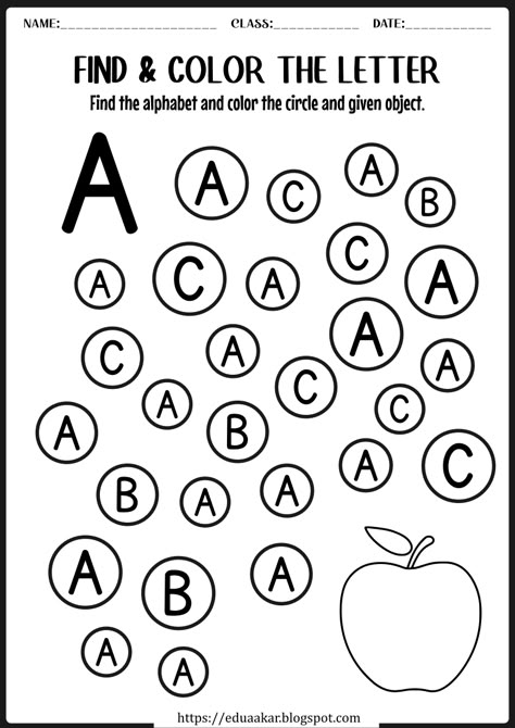 Letter A Homework Preschool, Identify Letters Preschool, Learn To Write Letters Preschool Alphabet Activities, Identify Alphabet Worksheet, Find The Alphabet Worksheet, Find Letters Worksheet, Preschool Activities For Letter A, Alphabet A Worksheet, Find Letter A Worksheet