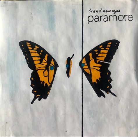 Paramore’s album “Brand New Eyes” painting. Paramore Painting, Eye Painting, Hayley Williams, Paramore, Eye Art, Visual Art, Brand New, Arts And Crafts, Art