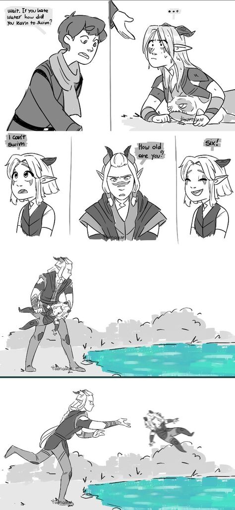 Rayla X Callum, Rayla Dragon Prince, Prince Dragon, Dragon Princess, Prince Art, How Train Your Dragon, Kids Shows, Owl House, Funny Comics