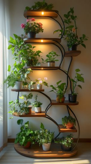 House Plant Room Ideas, Flowers Home Decor Ideas, Enterance Idea Modern, Interior Plants Design, Dream Home Interiors, Planters Ideas Indoor, Room Plants Decor, Flowers Decoration For Home, Apartment Friendly Upgrades