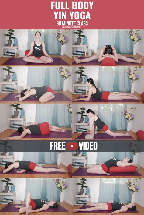 Typically these blog posts and accompanying videos focus on one area, pose or activity. However this time, I've got an extra special treat for you - a full body yin yoga practice! Every once in a while we need to give ourselves the gift of a long and juicy practice. With these 10 sweet poses you will stretch the hips, hamstrings, quads, low back and shoulders. Set yourself aside a nice chunk of time to get on your mat, and you will walk away ready to conquer whatever comes next. Yin Poses, Yin Yoga Sequence, Vinyasa Flow Yoga, Yoga Playlist, Yin Yoga Poses, Yoga Ashtanga, Yoga Handstand, Yoga Kundalini, Yoga Vinyasa