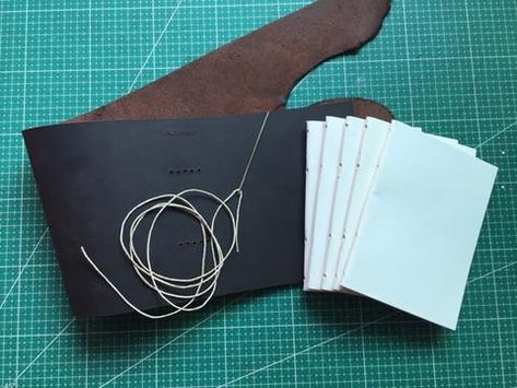 How to Make a Leather Journal, Handmade Leather Journal Tutorial – September Leather Diy Leather Journal How To Make, Leather Journal Closure Ideas, How To Make A Leather Journal, Diy Leather Notebook Cover, Leather Notebook Diy, Diy Leather Journal Cover, Diy Leather Journal, Making A Journal, Handmade Leather Tote Bag