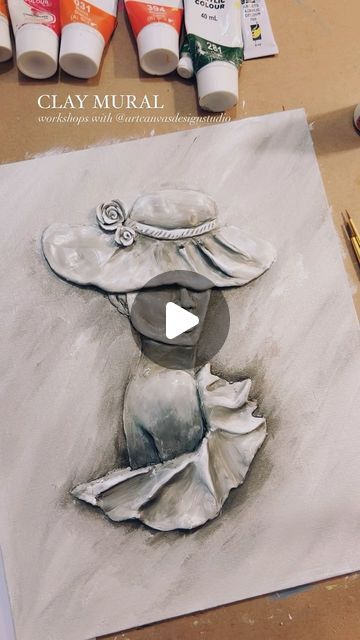 Art Canvas Design Studio ® on Instagram: "Clay Mural workshops - a dear favorite always!   #clay #mural #muralpainting #clayart #claysculpture #3d #3dart #sculpt #sculpture #portrait #trending #viral #trendingreels #trendingnow #trusttheprocess #process #processart #art #artist #artoftheday #viralvideos #viralreels #reelsinstagram" 3d Clay Art On Canvas, Clay Art On Canvas, 3d Clay Art, Sculpture Portrait, Air Clay, Bas Relief, Process Art, Mural Painting, Canvas Designs