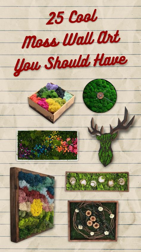 The moss art is very much artistic to enhance the decoration of your preferred room. Some said that having moss walls is the healthy choice as they help cleanse the air, reduce noise, reduce stress and some other eco-friendly benefits. Thus, having a moss wall art is a great decision for you in both benefits and artistic way. Here we have summarized these 25 cool moss wall arts you should have as listed below. Moss Walls, Eco Friendly Art, Moss Wall Art, Moss Art, Healthy Choice, Eco Friendly Decor, Living Room Accessories, Moss Wall, Preserved Moss