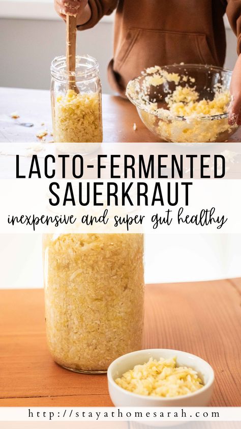 Fermented Sauerkraut Recipes, Sourcrout Recipes, Easy Sauerkraut Recipe, Bbq Side Dish Recipes, Summer Bbq Side Dishes, Bbq Side Dish, Lacto Fermented, Fermented Sauerkraut, Sauerkraut Recipe