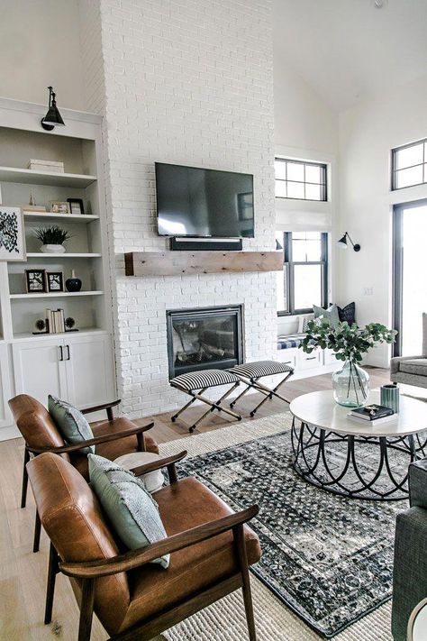 Modern farmhouse tv wall