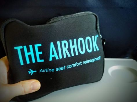 Airhook Looks to Reinvent the Traditional Airplane Tray Table Airplane Tray Cover Diy, Airplane Tray Table, Table Organizer, Tray Tables, Flying With Kids, Plastic Clips, Tablet Holder, Drink Holder, Tray Table