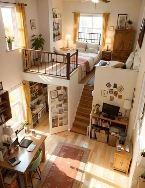 Tiny House California, House California, Tiny House Loft, Tiny House Inspiration, California City, Loft House, Tiny Cabin, Small Room Design, Dream House Rooms