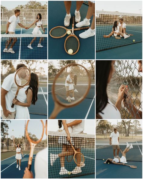 Serving you this beautiful gallery today! 🎾🤍 Tennis was my favorite sport when I was in school so this shoot was a dream of mine! 🥹 @brockandsofia and I have been planning this for a while now and I’m so happy we were able to finally bring it to life! 🎾 #tennis #tennisplayer #tenniscourt #dronephotography #dronephoto #tenniscouple #couplesphotography #creativephotography #gpresets #authenticlovemag #dirtybootsandmessyhair #unscriptedposingapp #tampacouple #modelcouple #tampamodel #tampabay... Tennis Court Photoshoot, Tennis Wedding, Tennis Photoshoot, City Wedding Photos, Badminton Court, Tennis Photos, Money Clothes, Sports Couples, Tennis Life