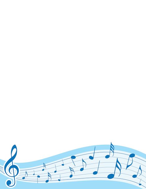 Music border with treble clef and notes in blue. Free downloads at http://pageborders.org/download/music-border/ Notes Symbols, Page Boarders, Music Border, Music Note Symbol, Music Printables, Music Graphics, Printable Border, Birthday Clip, Border Templates