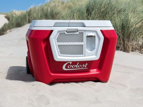 From smart coolers to drinking jackets, everything you need to win the tailgate or barbecue. Grilling Essentials, Coolest Cooler, Tailgate Gear, Outdoor Bluetooth Speakers, Ceramic Knife, Ice Chest, Beach Gear, Wine Opener, Bungee Cord