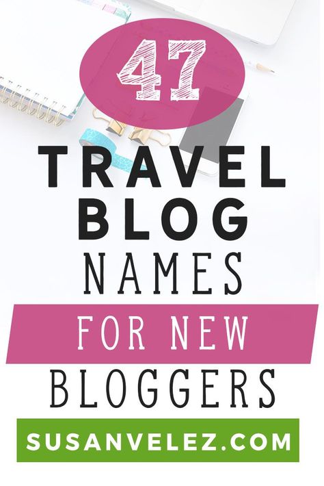 Starting a travel blog? If so here are 47 travel blog names that will help you come up with your own unique domain name so you can start your own blog. #blogging #bloggingtips Travel Blog Names, Pinterest Board Names, Make Money Traveling, Youtube Names, Things I Need To Buy, Earn Money Blogging, Name Suggestions, Couple Travel, Name Inspiration