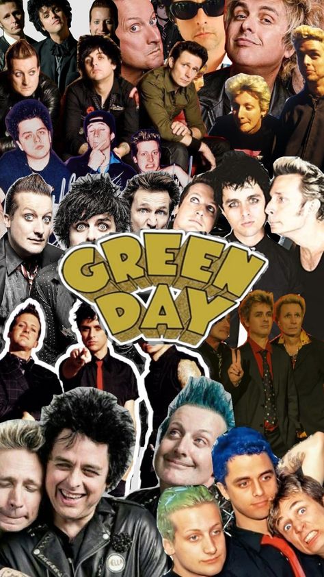 Green Day 💚🖤💚 Green Day Holiday, Billy Joe Armstrong, 2000s Wallpaper, Green Day Billie Joe, Day Backpacks, Joe Armstrong, Some Jokes, Music Recommendations, Hot Band