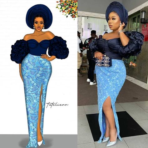 2021 ASOEBI DESIGNS WITH DRAMATIC SLEEVES – THE ASO-EBI JUNKIE! Asoebi Designs, Nigerian Fashion Designers, Aso Ebi Lace Styles, Nigerian Culture, African Weddings, Nigerian Lace Styles Dress, African Lace Styles, Dramatic Sleeves, Best African Dresses