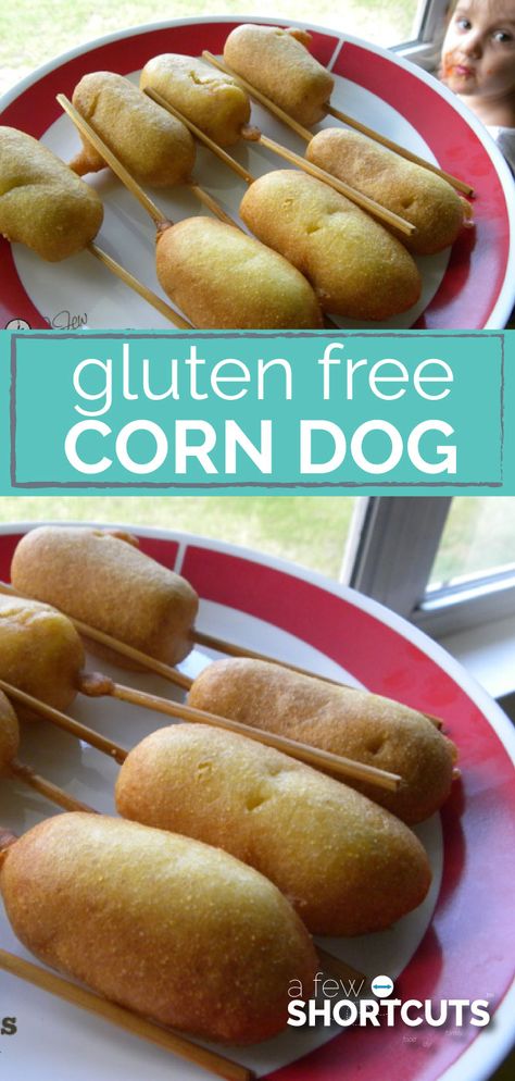 Gluten Free Corn Dogs, Gluten Free Bisquick, Corndog Recipe, Smoothies Vegan, Crispy Corn, Gluten Free Kids, Gluten Free Appetizers, Gluten Free Lunch, Desserts Vegan