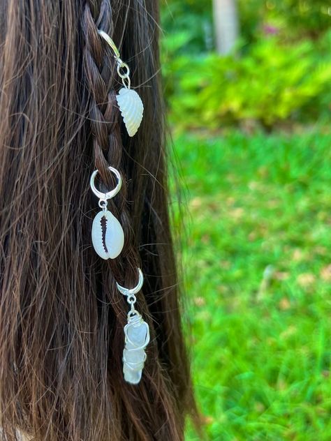 Seashell Hair Charms Crystal Hair Jewelry Mermaid Aesthetic Hair Ocean Themed Jewelry Shell Hair Accessories Hippie Hair Beads - Etsy Crystal Hair Charms, Mermaid Aesthetic Hair, Shell Hair Accessories, Crystal Hair Jewelry, Seashell Hair, Rain Dance, Hair Charms, Dreadlock Accessories, Fairy Hair