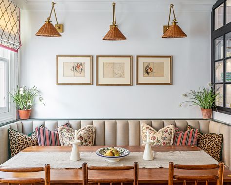 Glass Pantry, Built In Banquette, London Townhouse, Banquette Seating, London House, Built In Bookcase, Dining Nook, Breakfast Nook, Banquette