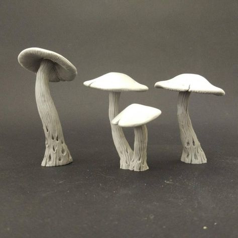 Grabblecast GC_0005 Giant Mushrooms Set | Etsy Easy Ceramics, Decorative Mushrooms, Mushroom Folk, Snail Terrarium, Mushroom Pottery, Mushrooms Diy, Polymer Clay Mushrooms, Spider Decor, Mushroom Designs