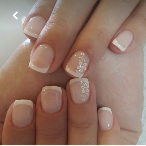 Nail Art Mariage, French Manicure Ideas, French Manicures, French Manicure Designs, Wedding Nails French, Manicure Nail Designs, French Manicure Nails, Pedicure Designs, French Nail Designs