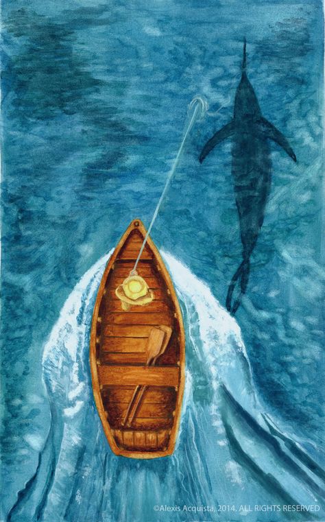 On Ernest Hemingway’s The Old Man And The Sea 🌊 ⛵️ The Sea Photography, Sea Drawing, Sea Illustration, Sea Photography, Sea Painting, Ernest Hemingway, Sea Art, Drawing Videos, Fish Art