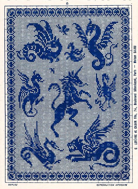 Dragon Knitting Chart, Fairy Grid Pattern, Tapestry Cross Stitch Patterns, Medieval Cross Stitch Patterns, Dragon Cross Stitch Patterns, Fairy Pixel Art, Pixel Art Dragon, Vintage Cross Stitch Patterns, Fairy Cross Stitch Pattern