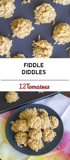 Fiddle Diddles Fiddle Diddles, Chicken Ideas, Dessert Recipies, Candy Treats, Oatmeal Cookie, 12 Tomatoes, Bake Desserts, Bake Cookies, Coconut Cookies