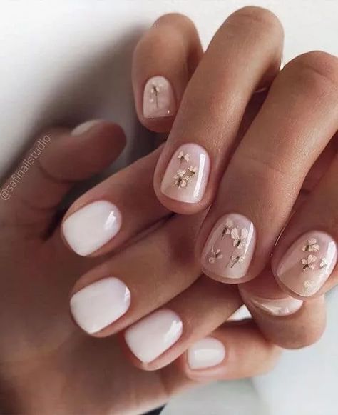 Place Nails, Milky Nails, Square Nail Designs, Subtle Nails, Short Square Nails, Spring Nail Colors, Wedding Nail, Minimal Nails, Nail Style