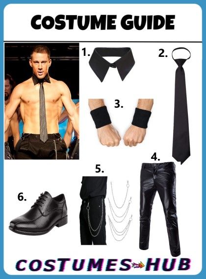 Magic Mike Costume Women, Magic Mike Costume, Magic Mike Movie, Channing Tatum Magic Mike, Magician Costume, Jeans Chain, Aesthetic Types, Colorful Vest, King Costume