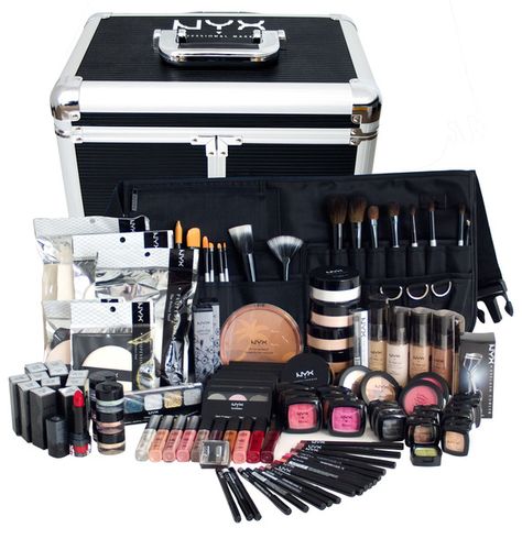 NYX Cosmetics Makeup Artist Starter Kit A Mack Up Kit, Makeup Artist Room, Makeup Artist Starter Kit, Make Up Kits, Permanente Make-up, Professional Makeup Kit, Alat Makeup, Makeup Artist Kit, Makeup Kits