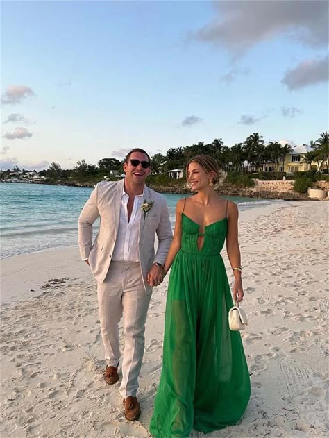 Destination Wedding Guest Attire, Rosewood Baha Mar, Island Wedding Dresses, Beach Wedding Guest Attire, Cass Dimicco, Baha Mar, Casual Beach Wedding, Wedding Guest Outfits, Beach Wedding Guests