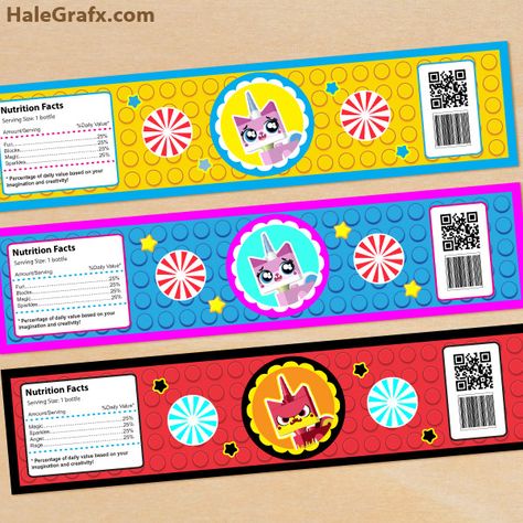 unikitty bottle labels FREE Printable LEGO Movie Unikitty Water Bottle Labels Lego Movie Unikitty, Unikitty Party, Princess Unikitty, Labels Free Printable, Lego Movie Birthday, Unikitty Lego, Lego Movie Party, Kawaii Ideas, Printable Lego