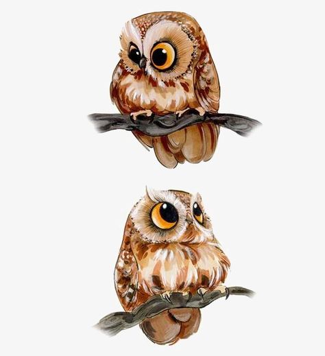 Two Owls, Owls Drawing, Owl Tattoo, Owl Art, Arte Animal, Cute Owl, Cute Animal Drawings, Creature Design, Animal Illustration