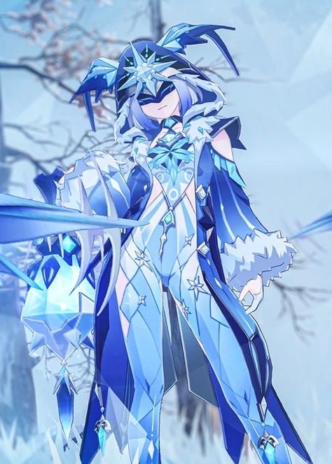 Cryo Mage Genshin Impact, Cryo Cicin Mage Fanart, Electro Cicin Mage Fanart, Tsaritsa Concept Art, Cryo Cicin Mage, Genshin Mommies, Tsaritsa Genshin Impact, Ice Mage, Dragon Knight