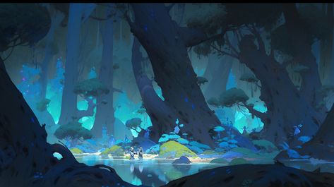 ArtStation - Dark forest Forest Environment Art, Cave Concept Art, Swamp Aesthetic, Twisted Forest, Landscape Drawing Tutorial, Art Environment, Systems Art, Internet Art, Concept Art Tutorial