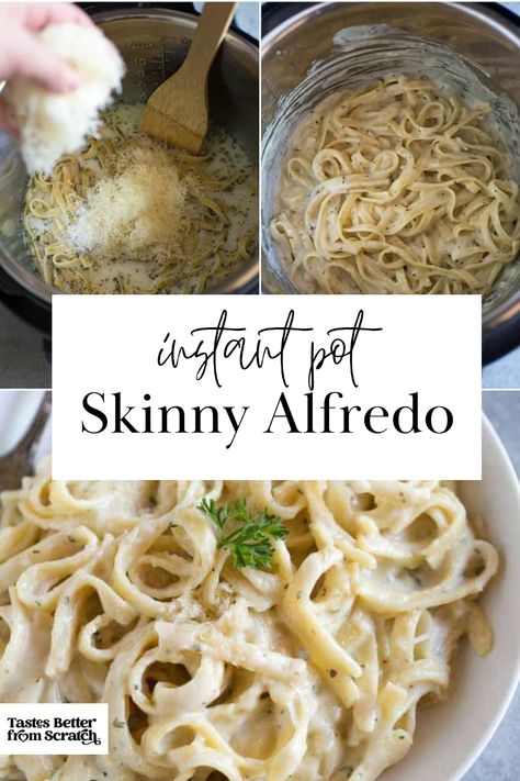 Alfredo Ideas, Instant Pot Fettuccine Alfredo, Instant Pot Fettuccine, Easy Instant Pot Pasta, Instant Pot Pasta, Instant Pot Pasta Recipe, Fettuccine Alfredo, Instant Pot Dinner Recipes, Healthy Pasta Recipes