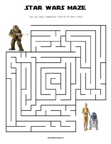 Free Printable Star Wars Maze Free Printable Star Wars, Star Wars Theme Birthday, Star Wars Activities, Lego Star Wars Party, Star Wars Printables, Star Wars Classroom, Star Wars Crafts, Birthday Party Games For Kids, Printable Star